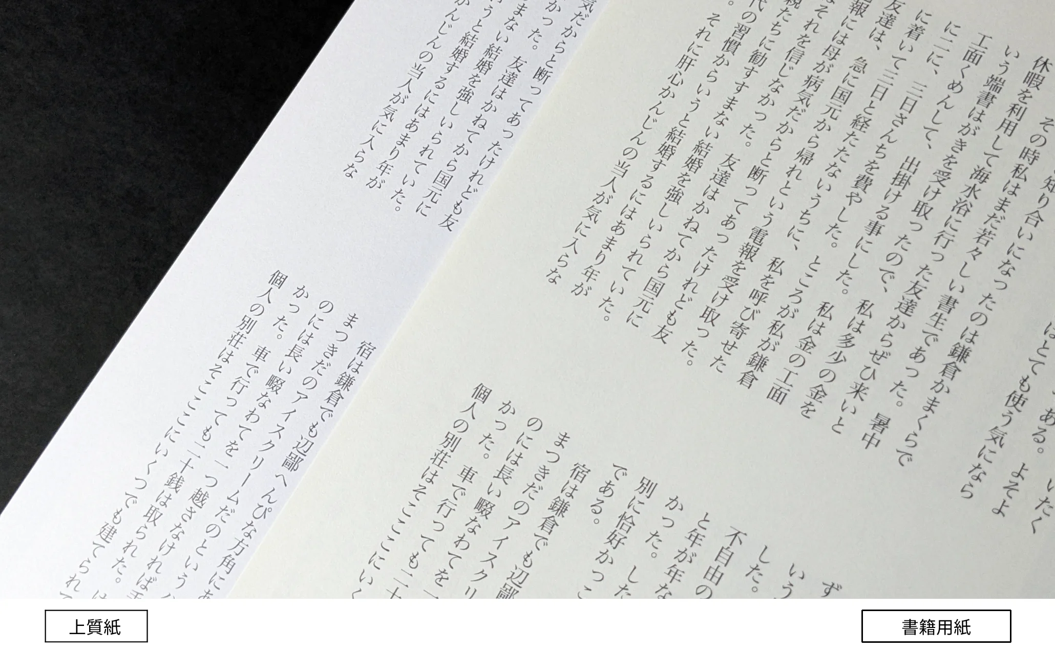 書籍用紙
