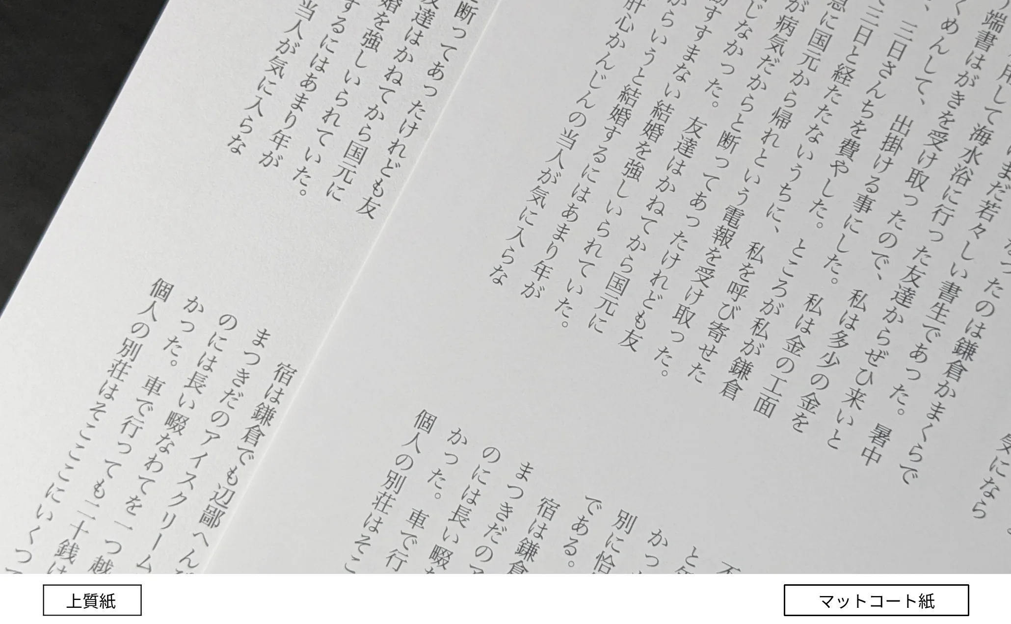マットコート紙